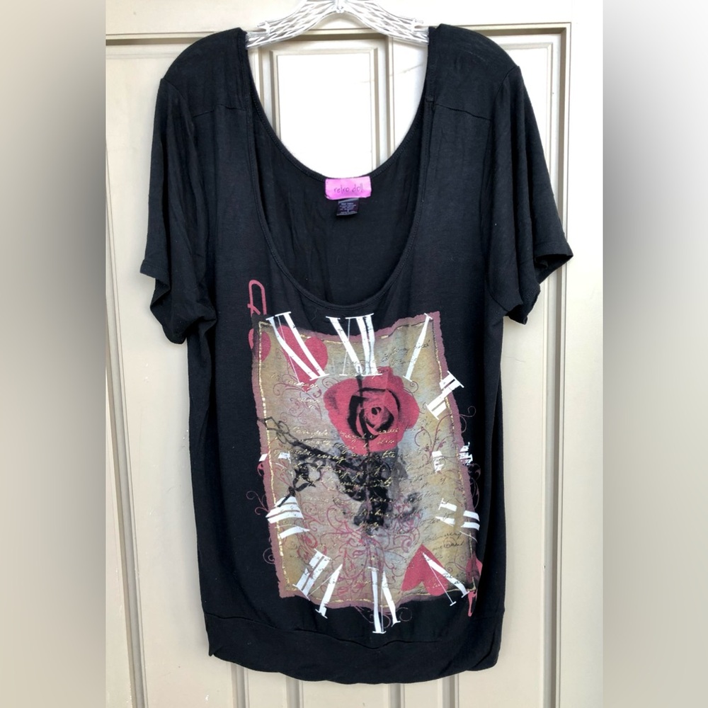 Torrid Women’s Rose Clock Graphic T-Shirt | 2